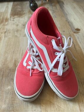 Vans Pink Canvas Low-Top Sneakers